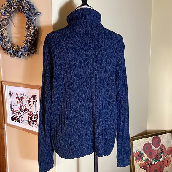 Vtg 80s RALPH LAUREN Polo Size Large Cotton Ribbed Turtleneck Timeless Cozy Soft - Picture 5 of 16